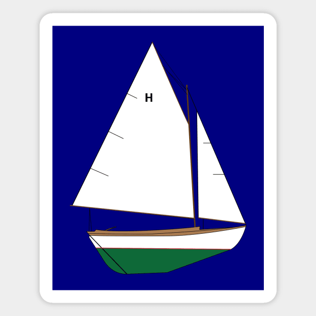 Herreshoff 12 1/2 Sailboat Magnet by CHBB